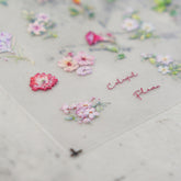 5D Nail Sticker - Flower Illustration